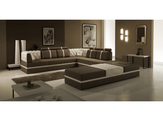 5013B- Modern Bonded Leather Sectional Sofa