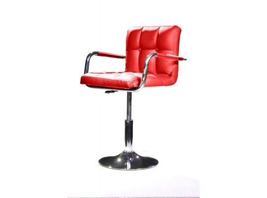 B05 - Modern Eco-Leather Red Swivel Chair