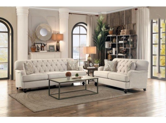 8380-3 Clemencia Collection Sofa Love Seat Living Room Set