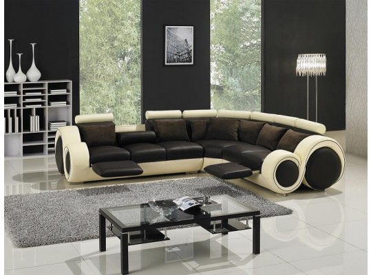 T27C - Sectional Sofa with Recliners