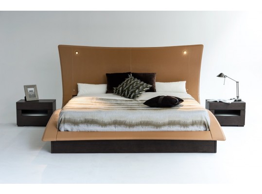 Modern Luxury curve  Bedroom w/ Lights