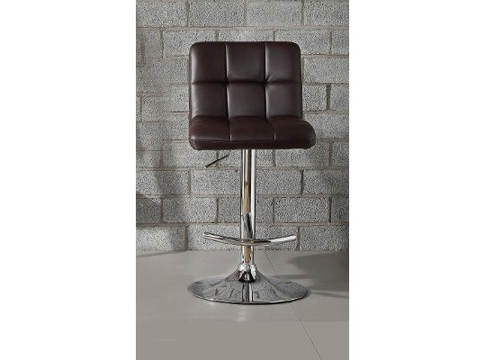 Ride Brown and Chrome Adjustable Counter Stool
